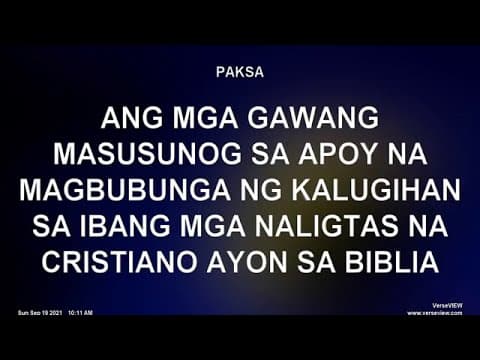 Ang Mabuting Daan September 19, 2021 @ 10:00am: (d/t internet only 38 minutes lang ang na recover)P2